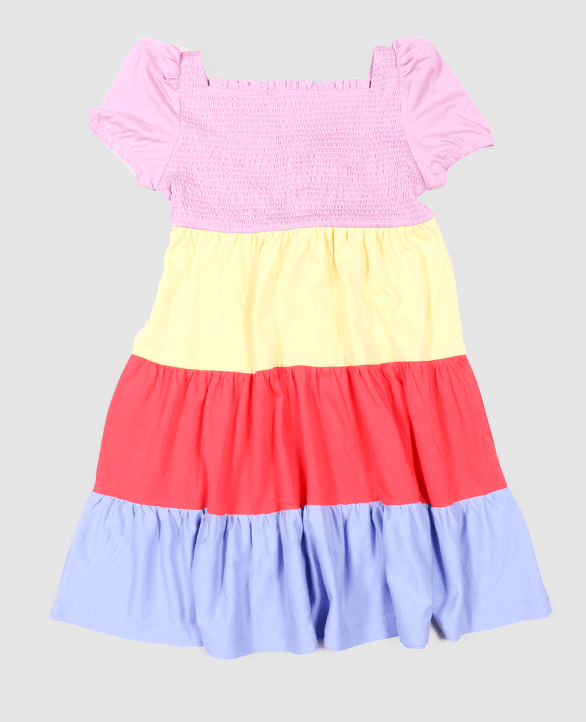 Girls Color Block Dress - Offspring