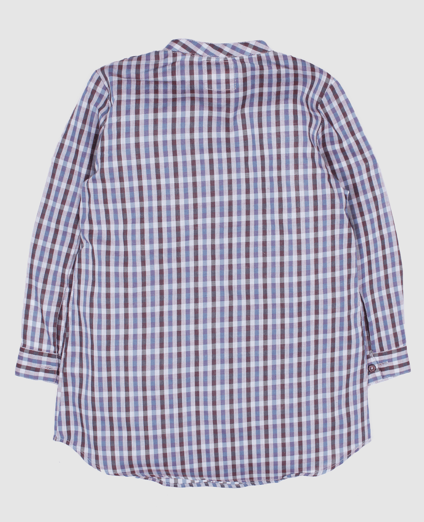 Girls L/S Check Tunic Top - Offspring