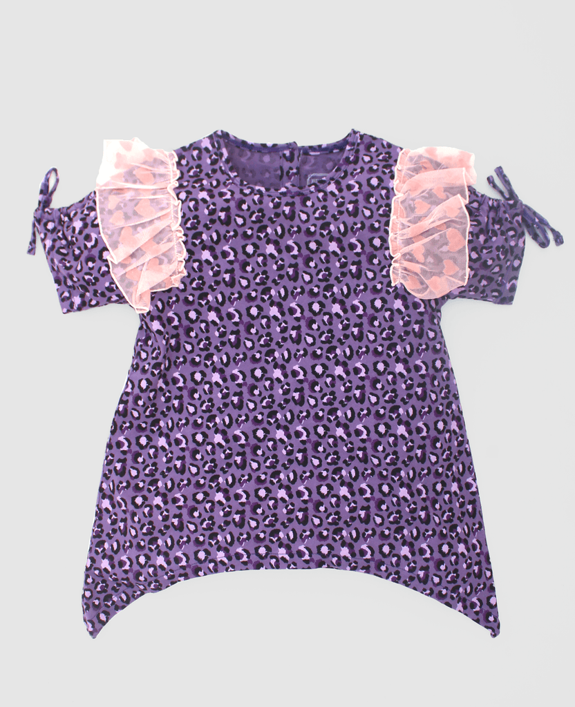 Girls Pointed Printed Top - Offspring