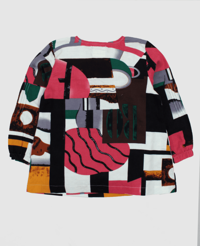 Girls L/S Printed Fusion Top - Offspring
